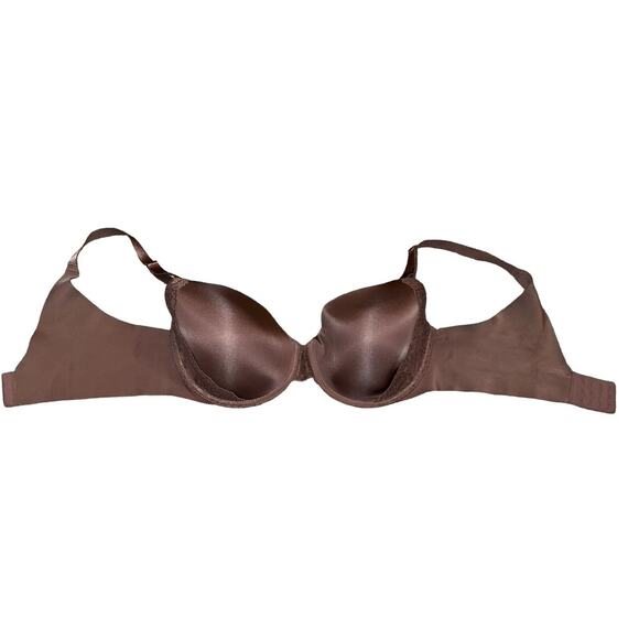 Soma bra 38D Vanishing lace trim taupe brown padded 360 Perfect Coverage - Picture 3 of 7
